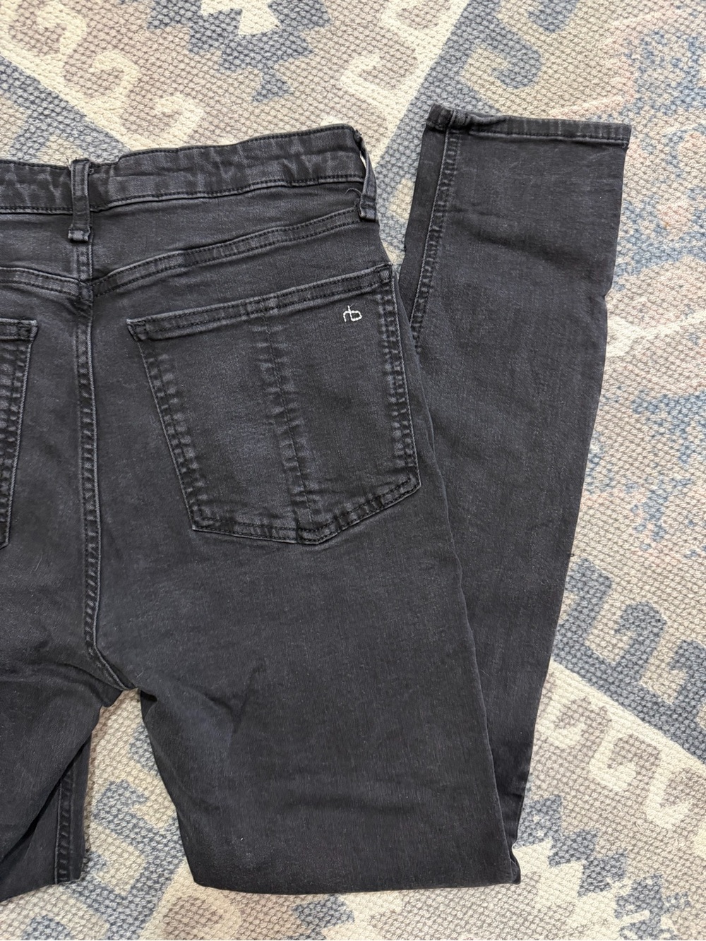 Nina High-Rise Black Women's Skinny Jeans Rag & Bone - Picture 9 of 13